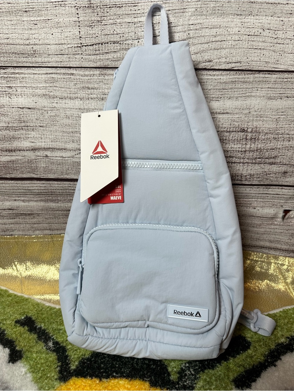 Reebok Pale Blue Single-Shoulder Sling Bag